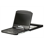 Консоль квм ATEN 18.5" Ultra Short Depth Single Rail WideScreen LCD Console (USB,VGA, 1366x768) - фото 45764