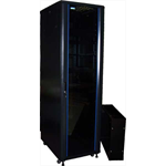Шкаф Шкаф 19" Business, 27U 600x1000, черный, передняя дверь стекло, задняя дверь распашная металл - фото 45830