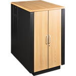 Шкаф Шкаф LANMASTER SOUNDPROOF звукоизолированный 18U 750x1130 мм, отделка под дерево, цвет лиственница - фото 45945