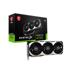 Видеокарта MSI GeForce RTX 4090 VENTUS 3X 24G OC PCI-E/GEFORCE RTX 4090 VENTUS 3X 24G OC/HDMI/DP*3/ATX/TRIPLE FAN/OC/24G G6X - фото 46053
