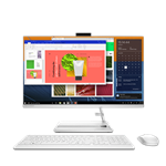 Моноблок Lenovo IdeaCentre AIO 3 27ALC6 27" FHD (1920x1080) IPS 250N, Ryzen 7 7730U, 2x8GB DDR4 3200, 512GB SSD M.2, Radeon Graphics, WiFi, BT, 5.0 Cam, Wireless KB&Mouse, NoOS, White, 1Y - фото 46196