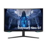 Монитор Samsung 32" Odyssey Neo G7 S32BG752NI VA curved 3840x2160 1ms 350cd MegaDCR 178/178 HDMI*2 DP USB-hub FreeSync 165Hz HDR10+ Freesync HAS Pivot Swivel VESA Black - фото 46487