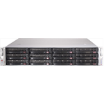 Дисковая полка Supermicro Storage JBOD Chassis 2U 826BE1C-R609JBOD Up to 12 x 3.5"/ Single Expander Backplane(4xminiSASHD)/2x600W - фото 47645