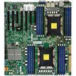 Материнская плата Supermicro Motherboard 2xCPU X11DPH-I 2nd Gen Xeon Scalable 205W/16xDIMM/10xSATA3/C612 RAID0/1/5/10/2x1GbE/3xPCIex16,4xPCIex8/2xM.2/12" x 13"(Bulk) - фото 47657