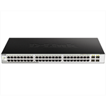 Коммутатор D-Link Managed L2 Metro Ethernet Switch 48x1000Base-T, 4x1000Base-X SFP, Surge 6KV, CLI, RJ45 Console, RPS, Dying Gasp - фото 47999