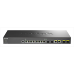 Коммутатор D-Link DXS-1210-12TC/B1A, PROJ L2+ Smart Switch with 8 10GBase-T ports and 2 10GBase-T/SFP+ combo-ports and 2 10GBase-X SFP+ ports.16K Mac address, 240Gbps switching capacity, 802.3x Flow Control, 802 - фото 48015