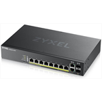 Коммутатор L2 коммутатор PoE+ Zyxel NebulaFlex Pro GS2220-10HP, rack 19", 8xGE PoE+, 2xCombo (SFP/RJ-45), бюджет PoE 180 Вт - фото 48045