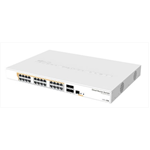 Коммутатор MikroTik Cloud Router Switch 328-24P-4S+RM with 800 MHz CPU, 512MB RAM, 24xGigabit LAN (all PoE-out), 4xSFP+ cages, RouterOS L5 or SwitchOS (dual boot), 1U rackmo (незначительное повреждение коробки) - фото 48063
