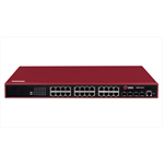 Коммутатор QTECH Управляемый коммутатор уровня L2+ с поддержкой PoE 802.3af/at, 24 порта 10/100/1000BASE-T PoE, 4 порта 100/1000BASE-X SFP, встроенный БП разъем питания на задней панели, 100-240В AC - фото 48083