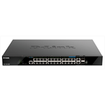 Коммутатор D-Link PROJ Managed L3 Stackable Switch 20x1000Base-T PoE, 4x2.5GBase-T PoE, 2x10GBase-T, 2x10GBase-X SFP+, PoE Budget 370W (740W with DPS-700), CLI, RJ45 Console, RPS - фото 48087