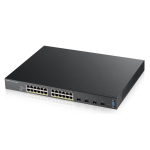 Коммутатор L3 Access коммутатор PoE+ Zyxel XGS2210-28HP, rack 19", 24xPoE+, 4xSFP+, стекируемый (до 2), бюджет PoE 375 Вт - фото 48109