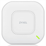 Точка доступа Комплект из трех гибридных точек доступа Zyxel NebulaFlex NWA110AX, WiFi 6, 802.11a/b/g/n/ac/ax (2,4 и 5 ГГц), MU-MIMO, антенны 2x2, до 575+1200 Мбит/с, 1xLAN GE, PoE, защита от 4G/5G, без БП - фото 48161