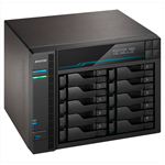 Сетевое хранилище ASUSTOR AS6510T 10-Bay NAS/Media player/Intel Atom C3538 2,1GHz(Quad-Core), 8GB SO-DIMM DDR4, noHDD(HDD,SSD),/2x10GbE+2x2,5Gbe(LAN)/2xUSB3.2,HDMI/M.2/4ip camera license ; 90IX0191-BW3S10 - фото 48190