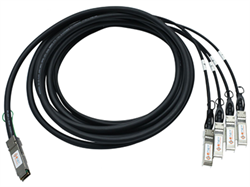 Модуль 40G QSFP-40G->4xSFP+ DAC, дальность до 3м - фото 50879