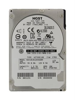 Жесткий диск HGST Ultrastar C10K1800 1.2TB 2.5" SAS, HUC101812CSS204 - фото 57542
