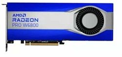 Профессиональная видеокарта 100-506157 RADEON PRO W6800 32GB ECC, PCI Express 4.0 x16, FH, Dual Slot - фото 59154