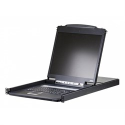 Квм консоль ATEN 19" 8-Port PS/2-USB VGA Single Rail LCD KVM Switch - фото 59362