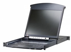 Квм консоль ATEN 17" 1-Local/Remote Share Access 16-Port Multi-Interface Cat 5 Dual Rail LCD KVM over IP switch - фото 59376