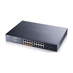 Коммутатор Мультигигабитный Smart L3 Lite коммутатор Zyxel NebulaFlex XMG1915-18EP, rack 19", 16xRJ-45: 1/2.5G (8 из них PoE++), 2xSFP+, бюджет PoE 180 Вт - фото 59755