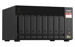 Система хранения данных QNAP SMB TS-873A-8G-EU-RU QC 2,2GhzCPU/8Gb(upto64Gb)/upto 8HDD, up to 24 with TL-D800C/SATA(3,5'' 2,5")/ 4xUSB3.2/2xExp.slot/2x2,5Gb/iSCSI/1xPS/3YW - фото 59839