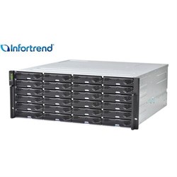 Система хранения данных Infortrend EonStor DS 1000 Gen2 4U/24bay, Dual controller subsystem 2x12Gb SAS EXP. Ports, 8x1G iSCSI ports + 2x host board, 2x2GB, 2x(PSU+FAN),2x(Super capacitor (незначительное повреждение коробки) - фото 59858