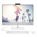 Моноблок HP Pavilion I 27-ca1041ci NT 27" FHD(1920x1080) Core i3-12100T, 8GB DDR4 3200 (2x4GB), SSD 256Gb, Intel Internal graphics, no DVD, kbd&mouse wired, 5MP Webcam, White,FreeDOS, 1Y Wty