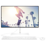 Моноблок HP 24-ck0139ci NT 23.8" FHD(1920x1080) Core i5-1235U, 8GB DDR4 3200 (2x4Gb), SSD 256Gb, Intel Internal Graphics, noDVD, Rus/Eng kbd&mouse wired, HD Webcam, White, FreeDos, 1Y Wty