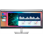 Монитор Dell 34"    P3421W Curved  S/BK ( IPS; 21:9; 300 cd/m2; 1000:1; 3440x1440; 5ms; 178/178; DP1.2, HDMI2.0, USB -C, 3xUSB 3.2(Gen1), 2xUSB 2.0; HAS; Tilt; Swiv) ВАЖНО:БЕЗ EU кабеля пит в компл