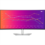 Монитор Dell 37.5''  U3821DW Curved  S/BK ( IPS; 21:9; 300 cd/m2; 1000:1; 3840x1600; 5ms; 178/178; 1,07 bln col; DP1.4, 2xHDMI2.0, 2xUSB-C, 4xUSB 3.2(Gen), 1xUSB 3.2 Type B; RJ45; HAS; Spk 2x9W)