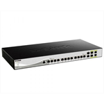 Коммутатор D-Link PROJ Smart L2+ Switch 12x10GBase-T, 2x10GBase-X SFP+, 2xCombo 10GBase-T/SFP+, CLI, RJ45 Console