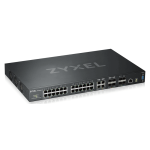 Коммутатор L3 Core коммутатор Zyxel XGS4600-32, rack 19", 24xGE, 4xCombo (SFP/RJ-45), 4xSFP+ , стекируемый (до 4), 2 блока питания в комплекте