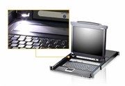 Квм консоль ATEN 17" 16-Port PS/2-USB VGA Single Rail LCD KVM Switch