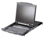 Квм консоль ATEN 19" 16-Port PS/2-USB VGA Dual Rail LCD KVM Switch