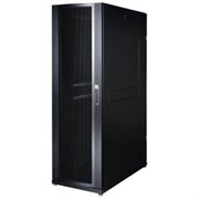 Lande DYNAcenter 19" Серверный напольный шкаф для ЦОД 42U, 600х1200, передняя дверь одностворчатая, задняя дверь двустворчатая, перфорация, цвет черный