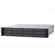 Система хранения данных Infortrend EonStor GSe Pro 3000 2U/12bay Single controller, 4x1G iSCSI,2x host board,2x4GB,2x(PSU+FAN),12xSATA SFF/LFF,1xRail kit(GSe Pro 3012-D)