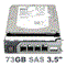 WR767 Dell 73-GB 15K 3G 3.5 SP SAS w/F238F - фото 44959
